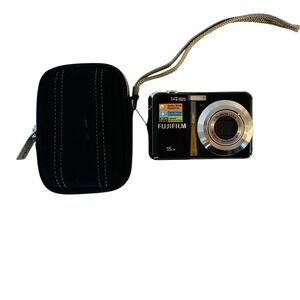 Fujifilm FinePix AX300 Black 14MP Digital Camera 5x Optical Zoom TESTED WORKS